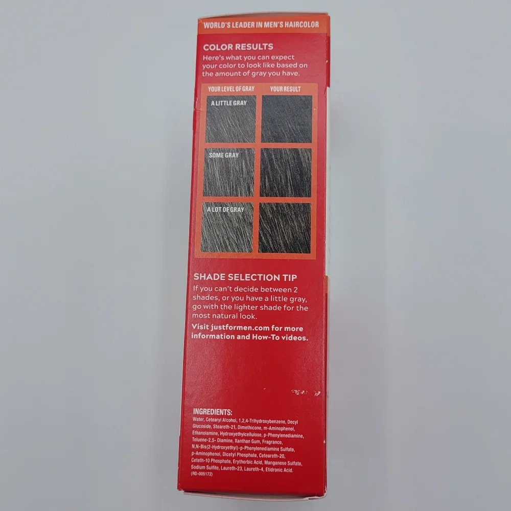 Just For Men Easy Comb-in Color Permanent Hair Dye Gray Coverage Dark Brown A-45